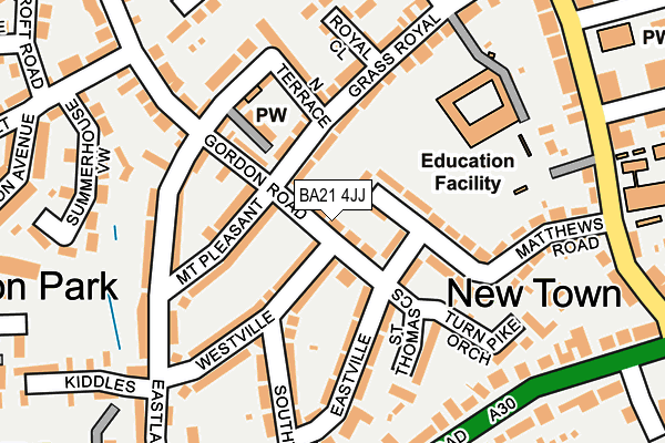 BA21 4JJ map - OS OpenMap – Local (Ordnance Survey) BA21 4JJ map - OS OpenMap – Local (Ordnance Survey)