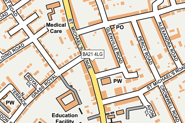 BA21 4LG map - OS OpenMap – Local (Ordnance Survey) BA21 4LG map - OS OpenMap – Local (Ordnance Survey)