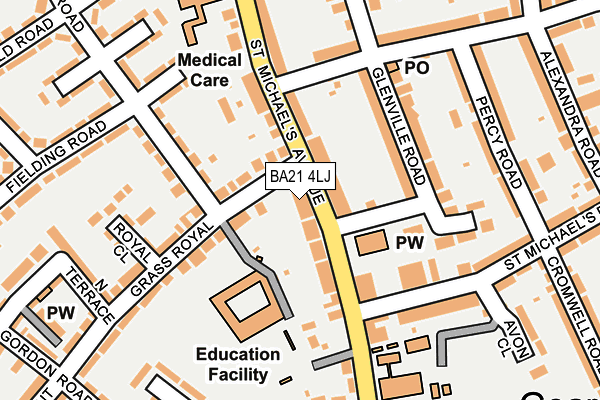 BA21 4LJ map - OS OpenMap – Local (Ordnance Survey) BA21 4LJ map - OS OpenMap – Local (Ordnance Survey)