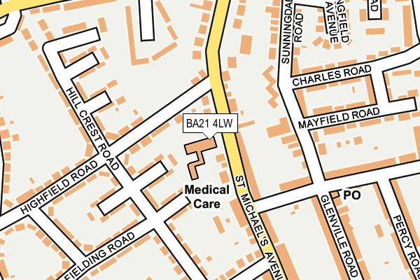 BA21 4LW map - OS OpenMap – Local (Ordnance Survey) BA21 4LW map - OS OpenMap – Local (Ordnance Survey)