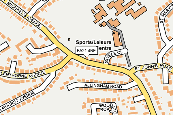 BA21 4NE map - OS OpenMap – Local (Ordnance Survey) BA21 4NE map - OS OpenMap – Local (Ordnance Survey)