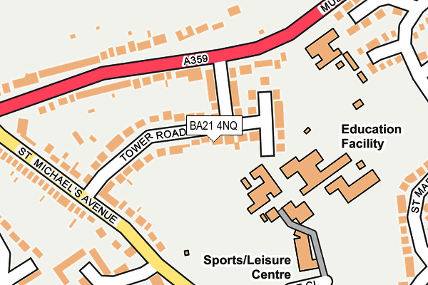 BA21 4NQ map - OS OpenMap – Local (Ordnance Survey) BA21 4NQ map - OS OpenMap – Local (Ordnance Survey)