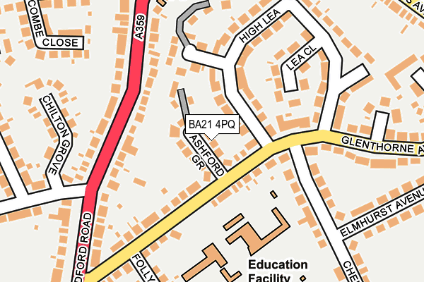 BA21 4PQ map - OS OpenMap – Local (Ordnance Survey) BA21 4PQ map - OS OpenMap – Local (Ordnance Survey)