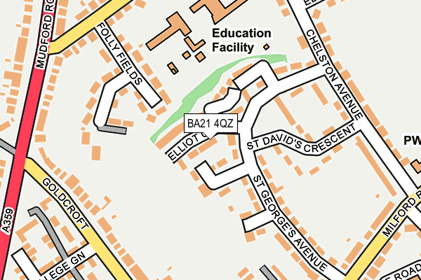 BA21 4QZ map - OS OpenMap – Local (Ordnance Survey) BA21 4QZ map - OS OpenMap – Local (Ordnance Survey)