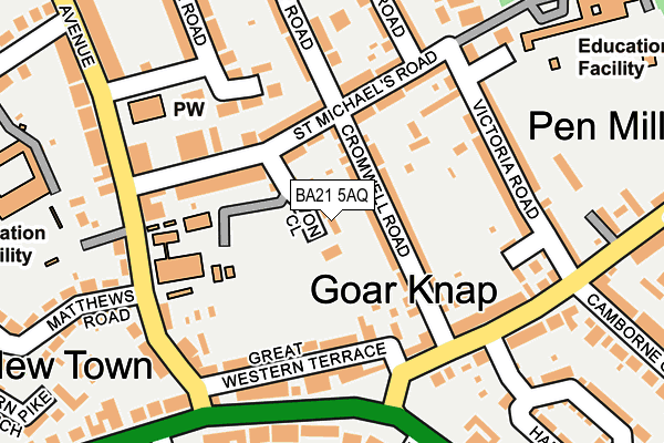 BA21 5AQ map - OS OpenMap – Local (Ordnance Survey) BA21 5AQ map - OS OpenMap – Local (Ordnance Survey)