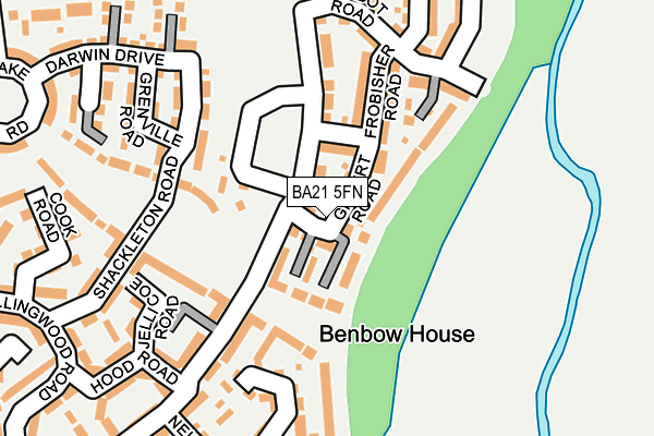 BA21 5FN map - OS OpenMap – Local (Ordnance Survey) BA21 5FN map - OS OpenMap – Local (Ordnance Survey)