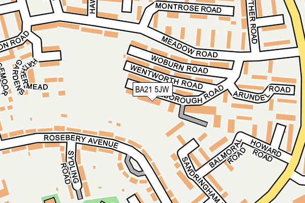 BA21 5JW map - OS OpenMap – Local (Ordnance Survey) BA21 5JW map - OS OpenMap – Local (Ordnance Survey)