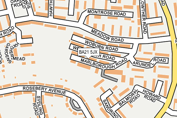 BA21 5JX map - OS OpenMap – Local (Ordnance Survey)