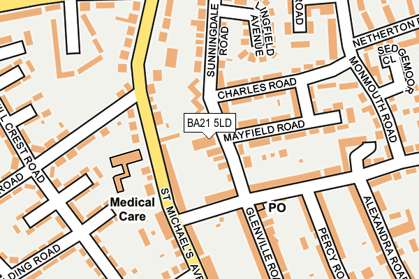 BA21 5LD map - OS OpenMap – Local (Ordnance Survey) BA21 5LD map - OS OpenMap – Local (Ordnance Survey)