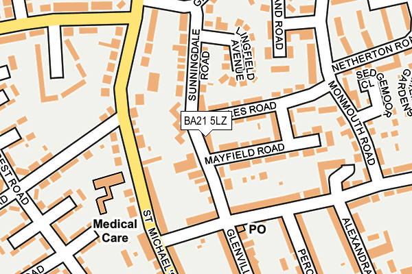 BA21 5LZ map - OS OpenMap – Local (Ordnance Survey) BA21 5LZ map - OS OpenMap – Local (Ordnance Survey)