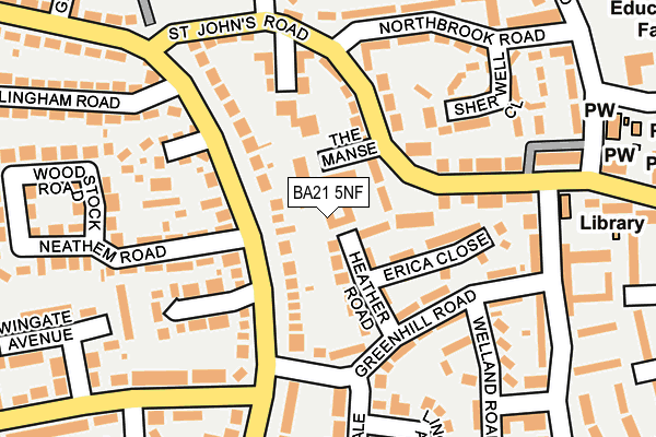 BA21 5NF map - OS OpenMap – Local (Ordnance Survey) BA21 5NF map - OS OpenMap – Local (Ordnance Survey)