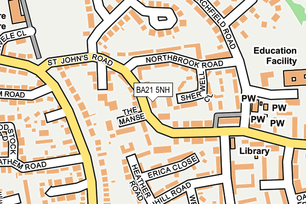 BA21 5NH map - OS OpenMap – Local (Ordnance Survey) BA21 5NH map - OS OpenMap – Local (Ordnance Survey)