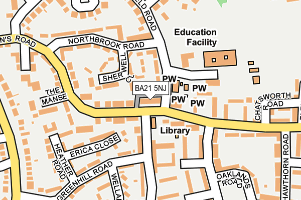 BA21 5NJ map - OS OpenMap – Local (Ordnance Survey) BA21 5NJ map - OS OpenMap – Local (Ordnance Survey)