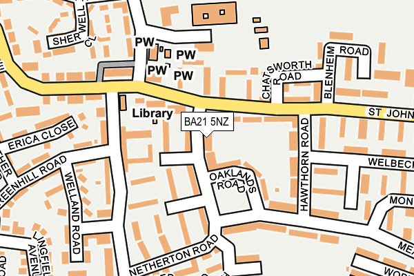 BA21 5NZ map - OS OpenMap – Local (Ordnance Survey) BA21 5NZ map - OS OpenMap – Local (Ordnance Survey)