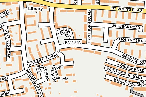 BA21 5PA map - OS OpenMap – Local (Ordnance Survey) BA21 5PA map - OS OpenMap – Local (Ordnance Survey)