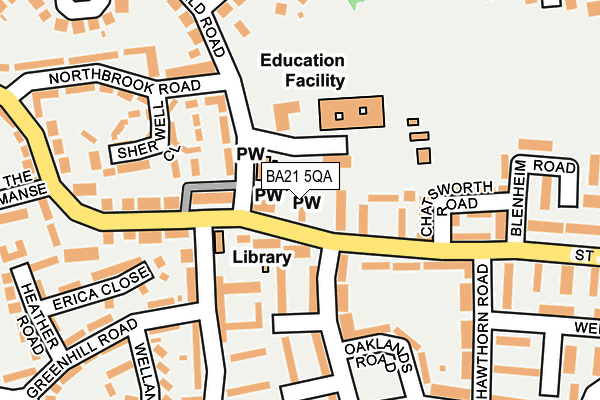 BA21 5QA map - OS OpenMap – Local (Ordnance Survey) BA21 5QA map - OS OpenMap – Local (Ordnance Survey)