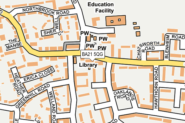 BA21 5QG map - OS OpenMap – Local (Ordnance Survey) BA21 5QG map - OS OpenMap – Local (Ordnance Survey)