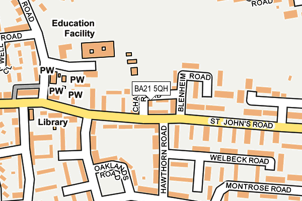 BA21 5QH map - OS OpenMap – Local (Ordnance Survey) BA21 5QH map - OS OpenMap – Local (Ordnance Survey)