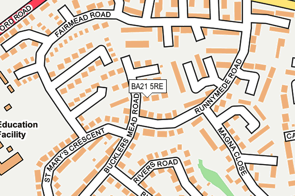 BA21 5RE map - OS OpenMap – Local (Ordnance Survey) BA21 5RE map - OS OpenMap – Local (Ordnance Survey)