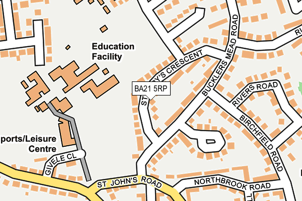 BA21 5RP map - OS OpenMap – Local (Ordnance Survey) BA21 5RP map - OS OpenMap – Local (Ordnance Survey)