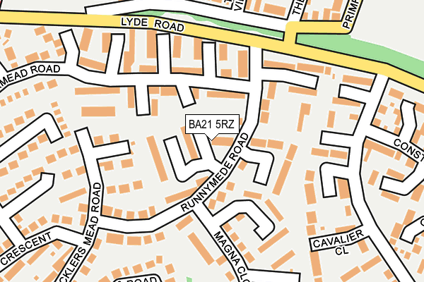 BA21 5RZ map - OS OpenMap – Local (Ordnance Survey) BA21 5RZ map - OS OpenMap – Local (Ordnance Survey)