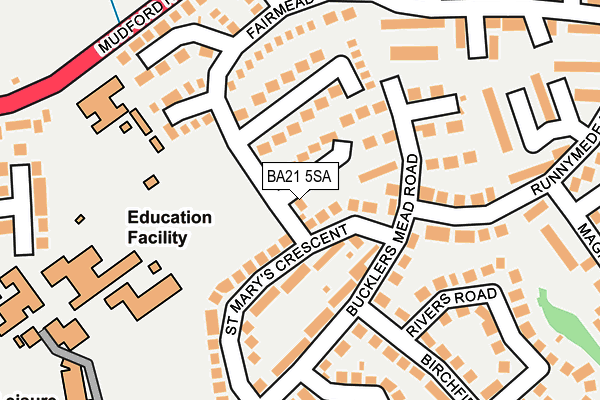 BA21 5SA map - OS OpenMap – Local (Ordnance Survey) BA21 5SA map - OS OpenMap – Local (Ordnance Survey)