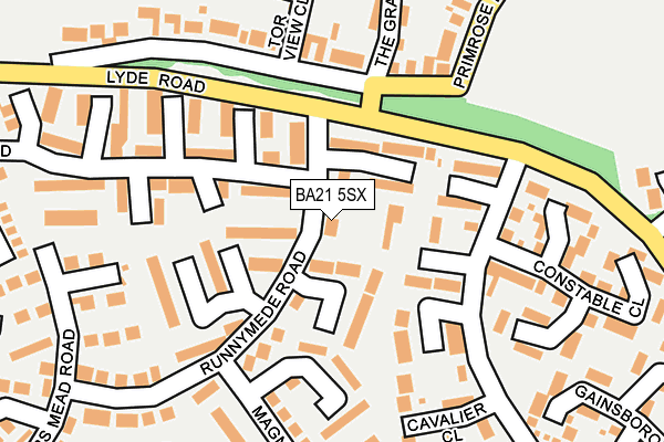 BA21 5SX map - OS OpenMap – Local (Ordnance Survey) BA21 5SX map - OS OpenMap – Local (Ordnance Survey)