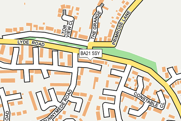 BA21 5SY map - OS OpenMap – Local (Ordnance Survey) BA21 5SY map - OS OpenMap – Local (Ordnance Survey)
