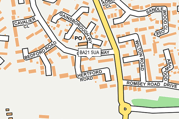BA21 5UA map - OS OpenMap – Local (Ordnance Survey) BA21 5UA map - OS OpenMap – Local (Ordnance Survey)