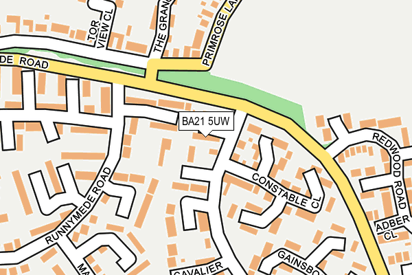 BA21 5UW map - OS OpenMap – Local (Ordnance Survey) BA21 5UW map - OS OpenMap – Local (Ordnance Survey)