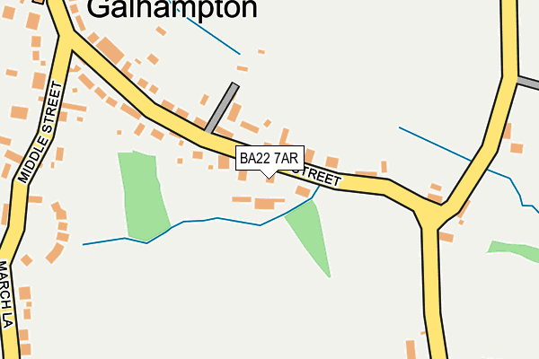 BA22 7AR map - OS OpenMap – Local (Ordnance Survey) BA22 7AR map - OS OpenMap – Local (Ordnance Survey)