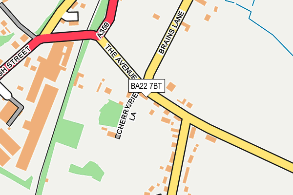 BA22 7BT map - OS OpenMap – Local (Ordnance Survey) BA22 7BT map - OS OpenMap – Local (Ordnance Survey)