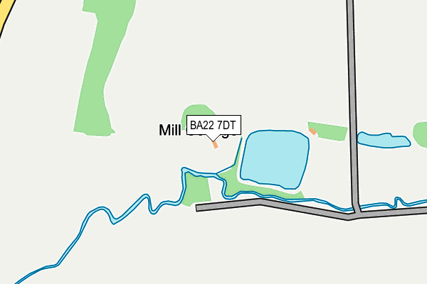 BA22 7DT map - OS OpenMap – Local (Ordnance Survey)