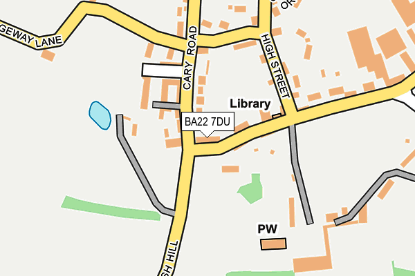 BA22 7DU map - OS OpenMap – Local (Ordnance Survey) BA22 7DU map - OS OpenMap – Local (Ordnance Survey)