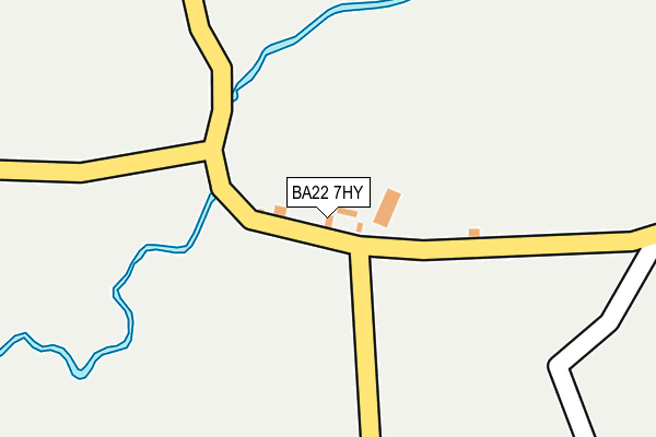 BA22 7HY map - OS OpenMap – Local (Ordnance Survey) BA22 7HY map - OS OpenMap – Local (Ordnance Survey)