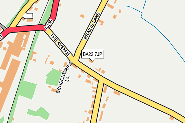 BA22 7JP map - OS OpenMap – Local (Ordnance Survey) BA22 7JP map - OS OpenMap – Local (Ordnance Survey)
