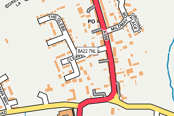 BA22 7NL map - OS OpenMap – Local (Ordnance Survey) BA22 7NL map - OS OpenMap – Local (Ordnance Survey)