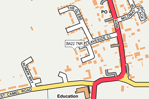 BA22 7NR map - OS OpenMap – Local (Ordnance Survey) BA22 7NR map - OS OpenMap – Local (Ordnance Survey)