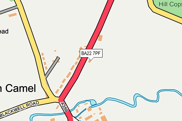 BA22 7PF map - OS OpenMap – Local (Ordnance Survey) BA22 7PF map - OS OpenMap – Local (Ordnance Survey)