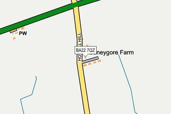 BA22 7QZ map - OS OpenMap – Local (Ordnance Survey) BA22 7QZ map - OS OpenMap – Local (Ordnance Survey)