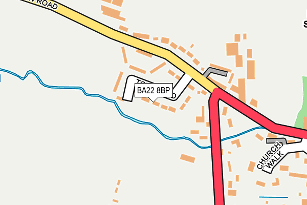 BA22 8BP map - OS OpenMap – Local (Ordnance Survey) BA22 8BP map - OS OpenMap – Local (Ordnance Survey)