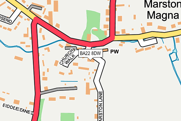 BA22 8DW map - OS OpenMap – Local (Ordnance Survey) BA22 8DW map - OS OpenMap – Local (Ordnance Survey)