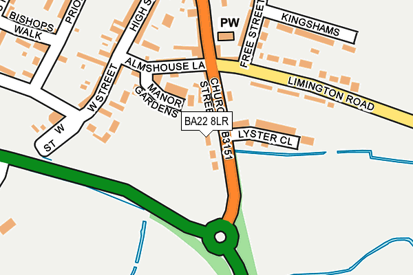 BA22 8LR map - OS OpenMap – Local (Ordnance Survey) BA22 8LR map - OS OpenMap – Local (Ordnance Survey)