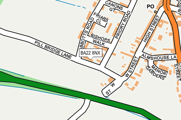BA22 8NX map - OS OpenMap – Local (Ordnance Survey) BA22 8NX map - OS OpenMap – Local (Ordnance Survey)