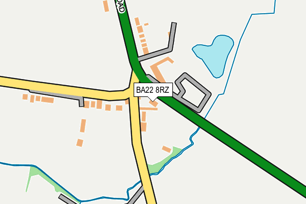 BA22 8RZ map - OS OpenMap – Local (Ordnance Survey) BA22 8RZ map - OS OpenMap – Local (Ordnance Survey)