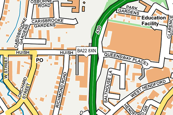 BA22 8XN map - OS OpenMap – Local (Ordnance Survey) BA22 8XN map - OS OpenMap – Local (Ordnance Survey)