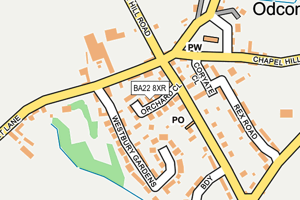 BA22 8XR map - OS OpenMap – Local (Ordnance Survey) BA22 8XR map - OS OpenMap – Local (Ordnance Survey)