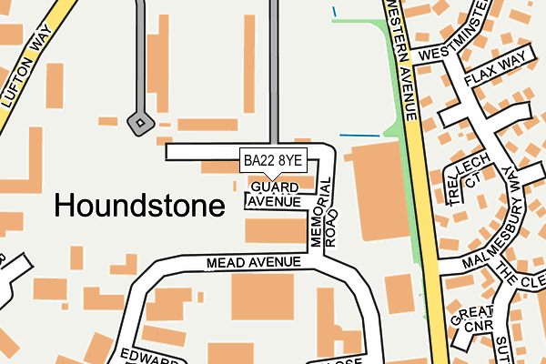 BA22 8YE map - OS OpenMap – Local (Ordnance Survey) BA22 8YE map - OS OpenMap – Local (Ordnance Survey)