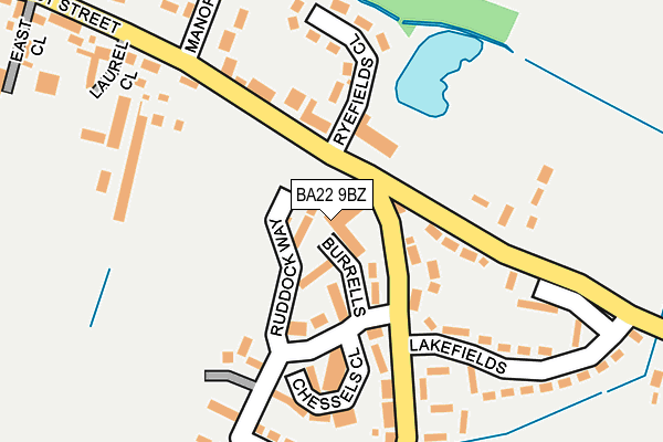 BA22 9BZ map - OS OpenMap – Local (Ordnance Survey) BA22 9BZ map - OS OpenMap – Local (Ordnance Survey)