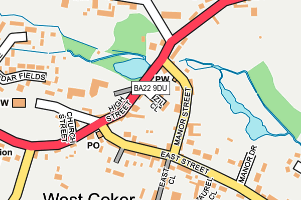 BA22 9DU map - OS OpenMap – Local (Ordnance Survey) BA22 9DU map - OS OpenMap – Local (Ordnance Survey)